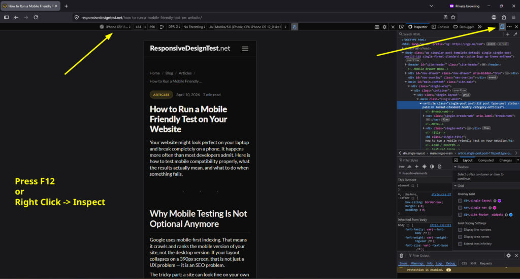 How to Run a Mobile Friendly Test